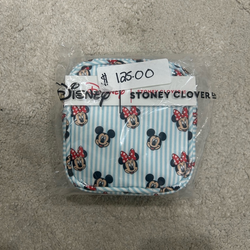 NWT Stoney Clover Lane x Mickey & Friends Dynamic Duo Nylon Mini Pouch